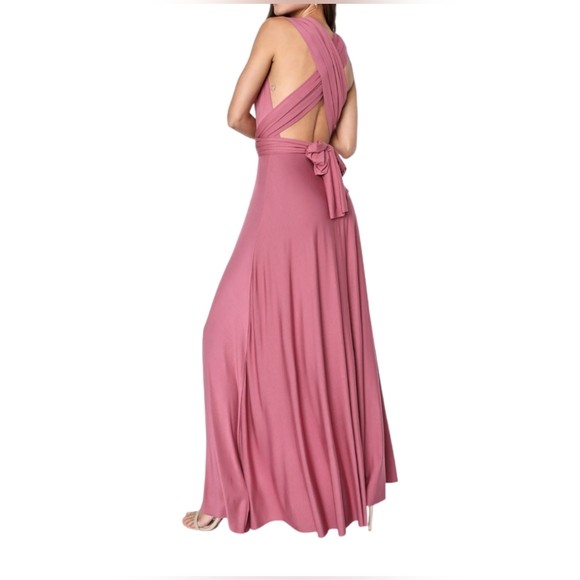 Tricks of the Trade Rusty Rose Convertible Maxi Dress - Picture 2 of 7